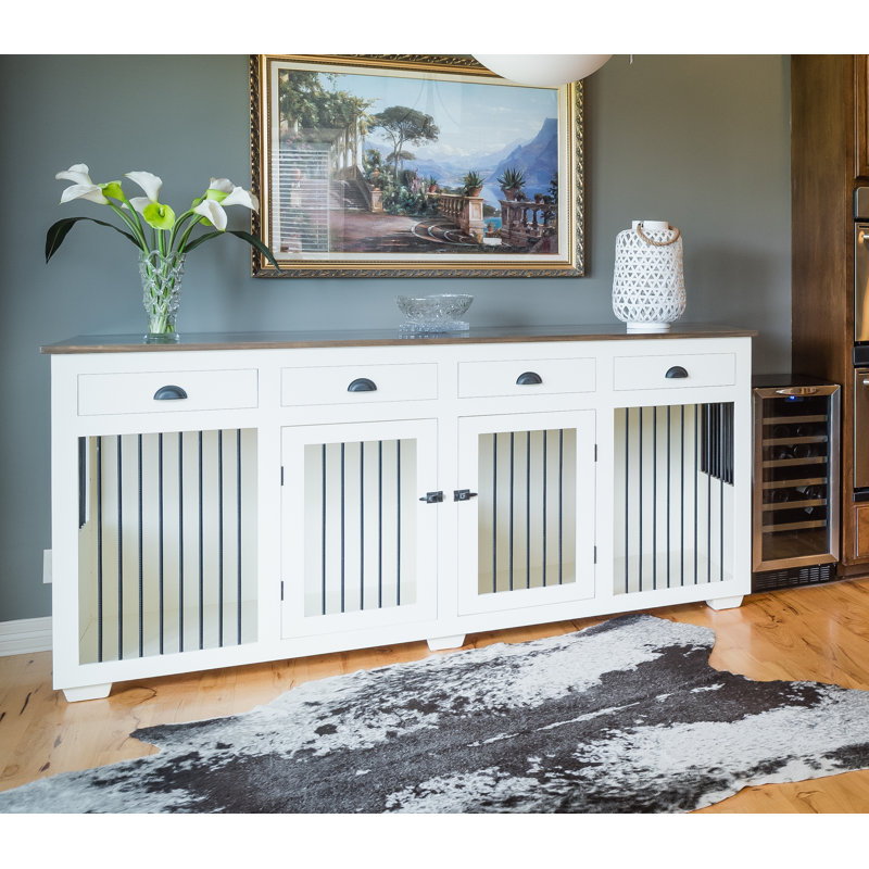 DCT Kennels Double Doggie Credenza Pet Crate Wayfair